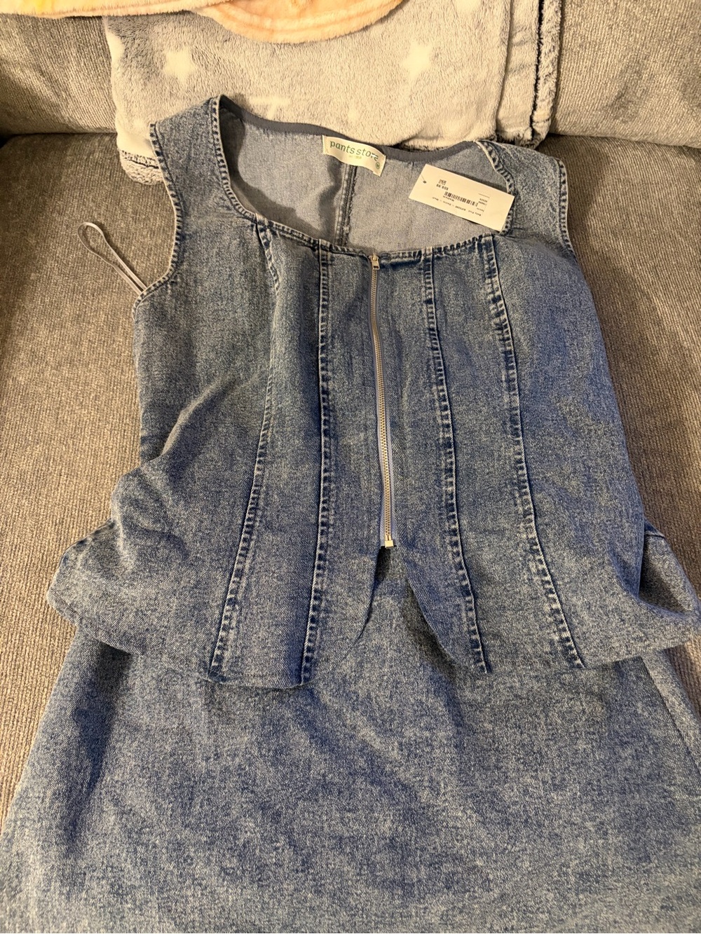 Pants Store Denim Zip Front Dress